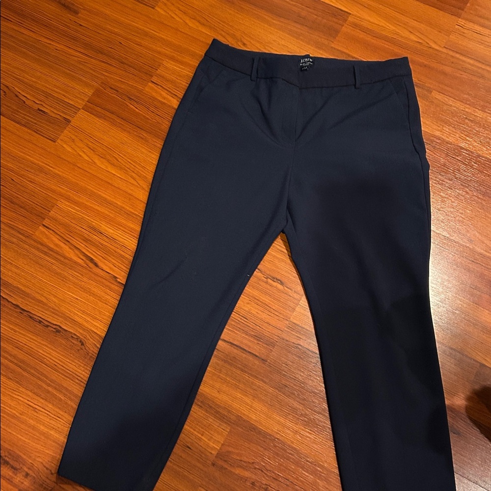 J. Crew Dark Blue Ruby Cropped Pants
